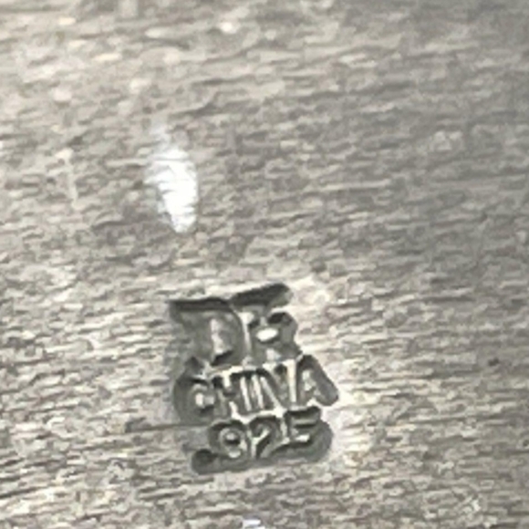 Sterling Silver JAY KING DTR Rainbow Calsilica Cabochon Square Ring Size 9 - Picture 8 of 12